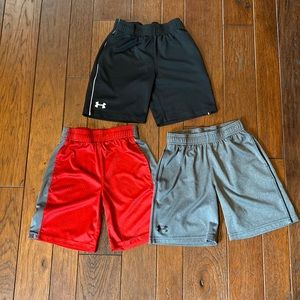 Boys Under Armour Shorts, 3 Pair, Size 7